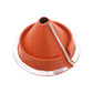 Roofjack Retrofit Round Silicone Pipe Flashing Boot for Metal Roof, Red
