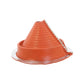 Roofjack Retrofit Round Silicone Pipe Flashing Boot for Metal Roof, Red