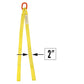 2"x6' (2 ply) Double Leg Nylon Sling w/ Master Link & Sewn Loop