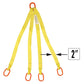 2"x14' (2 ply) Quad Leg Nylon Sling w/ Master Link Both Ends