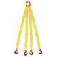 2"x12' (1 ply) Quad Leg Nylon Sling w/ Master Link & Sling Hook