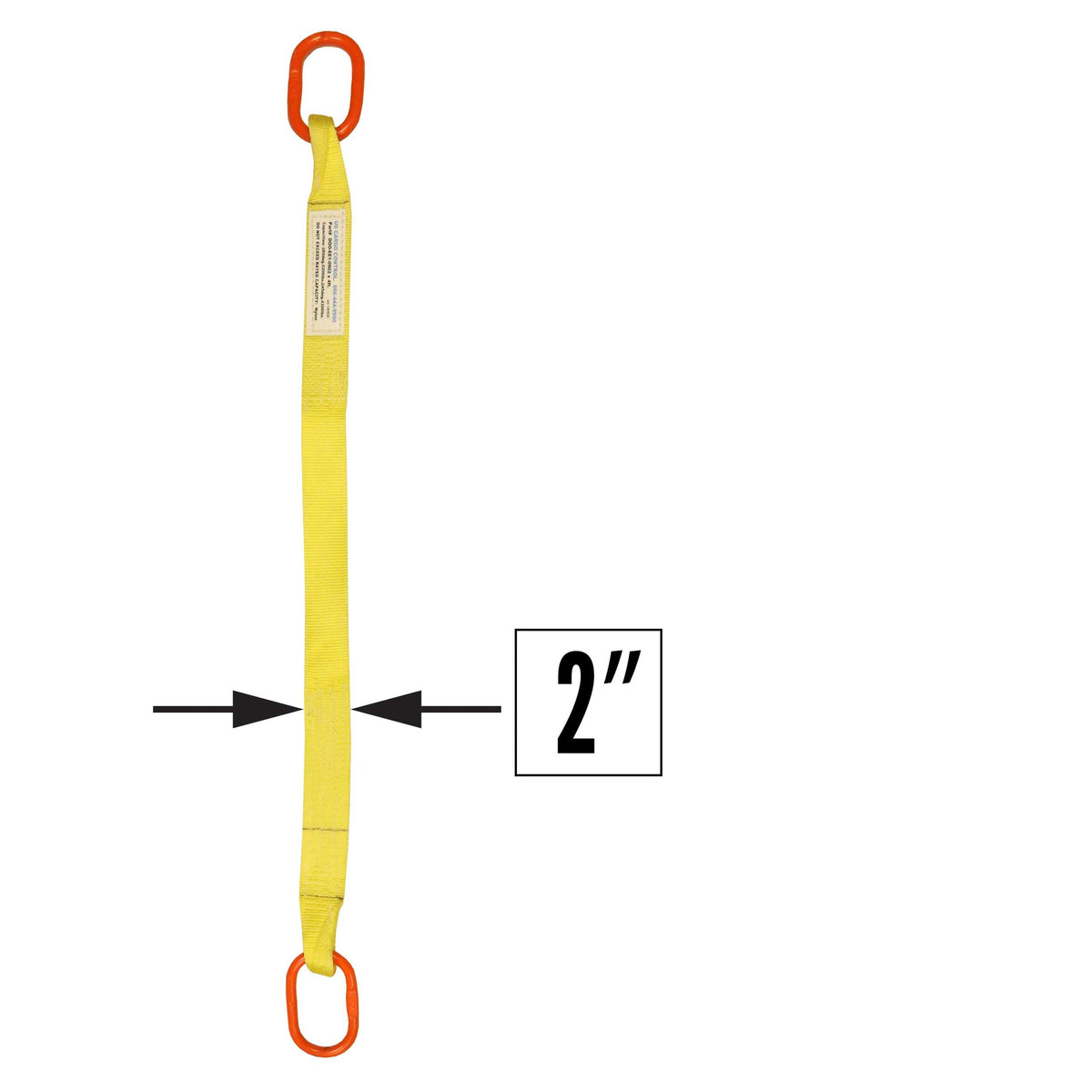 2"x3' (2 ply) Single Leg Nylon Sling w/ Master Link Both Ends