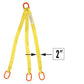 2"x20' (1 ply) Triple Leg Nylon Sling w/ Master Link Both Ends