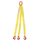 2"x14' (2 ply) Triple Leg Nylon Sling w/ Master Link & Sling Hook