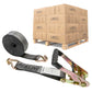 Blackline 2" x 18' Heavy-Duty Ratchet Strap with Wire / Double J Hooks | 320-Pack (Pallet)