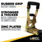Blackline 2" x 30' Heavy-Duty Ratchet Strap with Flat Hooks | 4-Pack