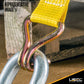 2" Double J Wire Hook: Yellow Zinc | 3,000 lbs. BS