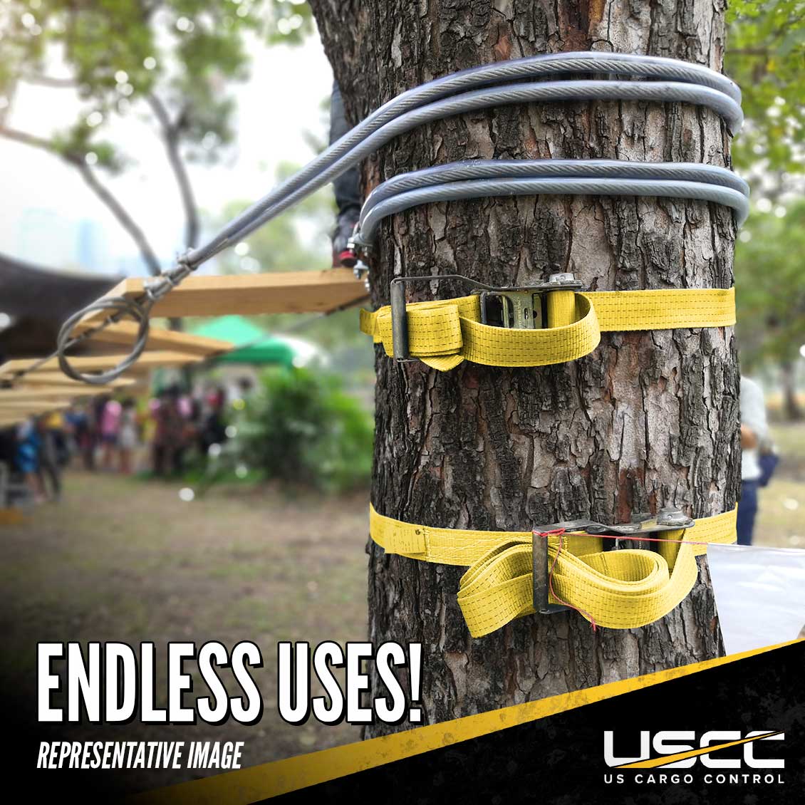 2" x 15' Endless Ratchet Strap | Black | 800-Pack (Pallet)