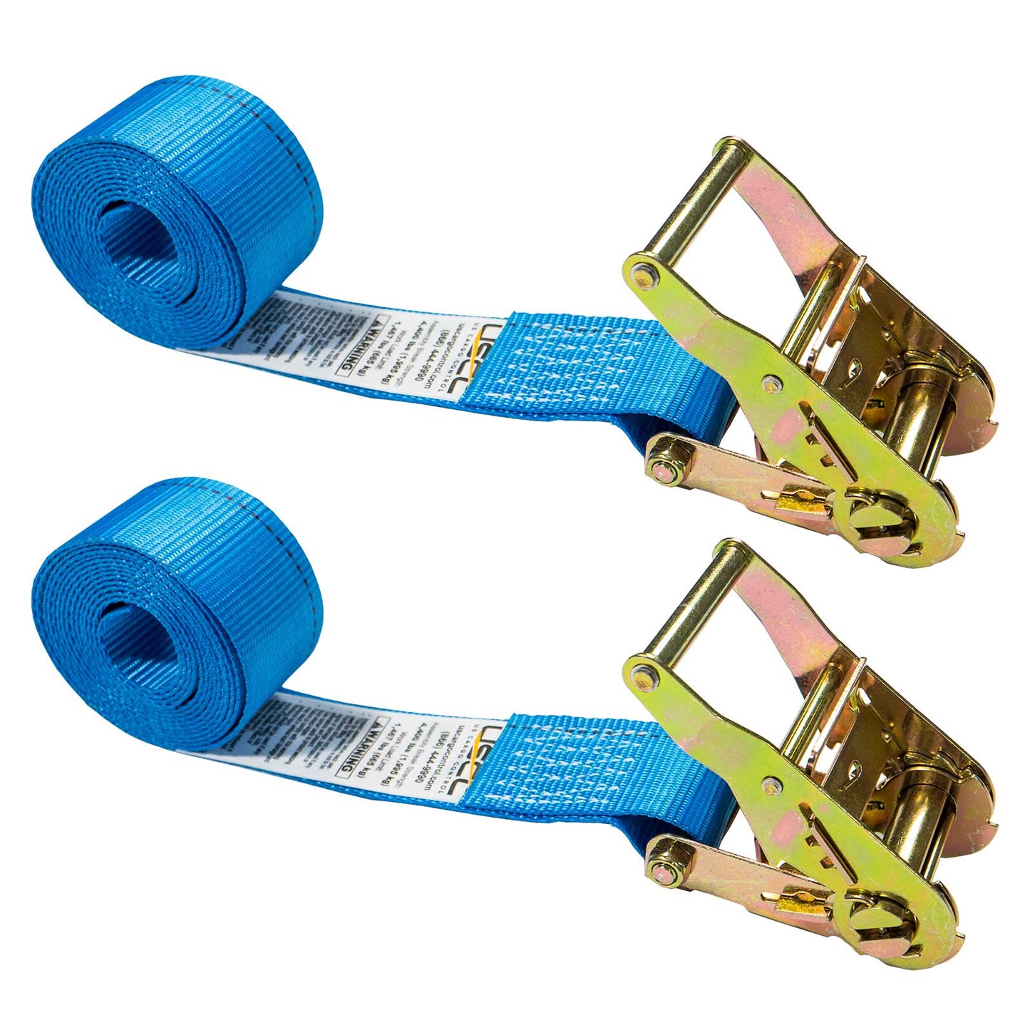 2" x 15' Endless Ratchet Strap | Blue | 2-Pack
