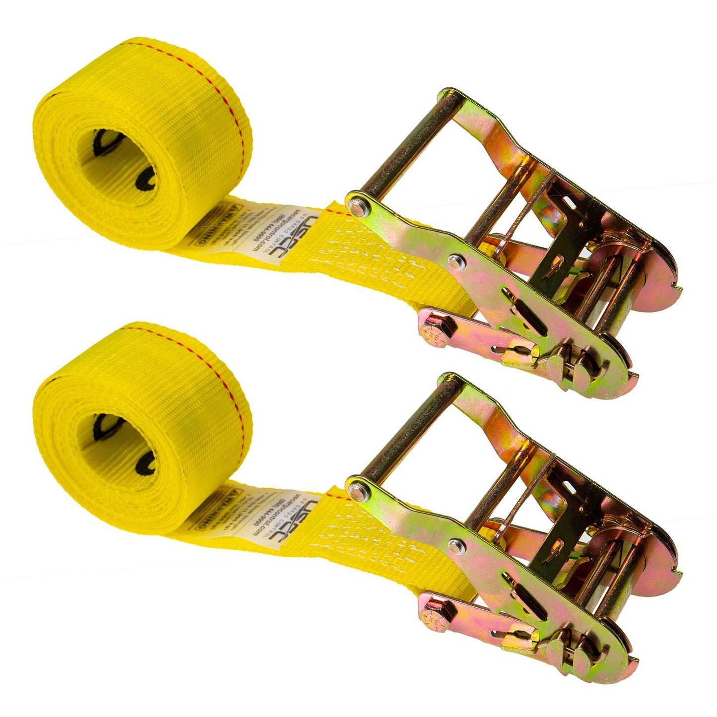 2" x 10' Endless Ratchet Strap | Yellow | 2-Pack