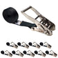 2" x 15' Endless Stainless Steel Ratchet Strap | Black | 10-Pack