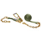 2" x 30' Ratchet Strap with Chain Extension | Olive Drab