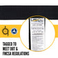 2" x 30' Ratchet Strap with Flat Snap Hooks | Black