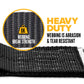 2" x 8' Ratchet Strap with Vinyl Coated S-Hooks | Black | 20-Pack