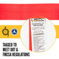 2" x 8' Ratchet Strap with Vinyl Coated S-Hooks | Red