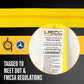 2" x 20' Ratchet Strap with Twisted Flat Snap Hooks | Yellow