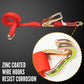 2" x 27' Ratchet Strap with Wire / Double J Hooks | Red | 10-Pack