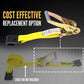 2" x 11" Replacement Ratchet Strap Fixed End - Ratchet / Flat Hook | Yellow