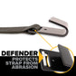 2" x 27' Gear-Driving Reverse-Action Ratchet Strap with Flat Hooks | Black