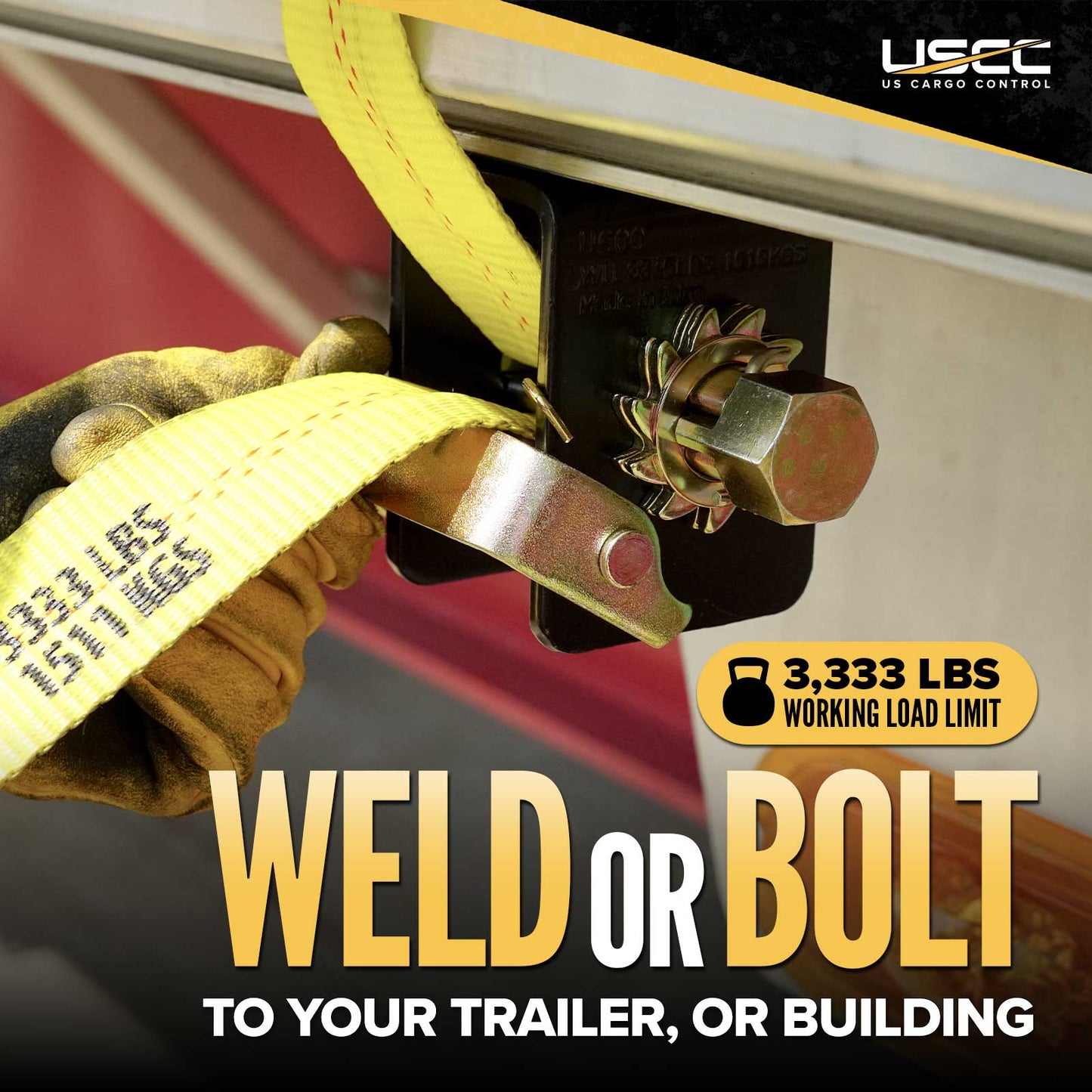 2" Right-Handed Lashing Truck Tie Down Winch | 2-Pack