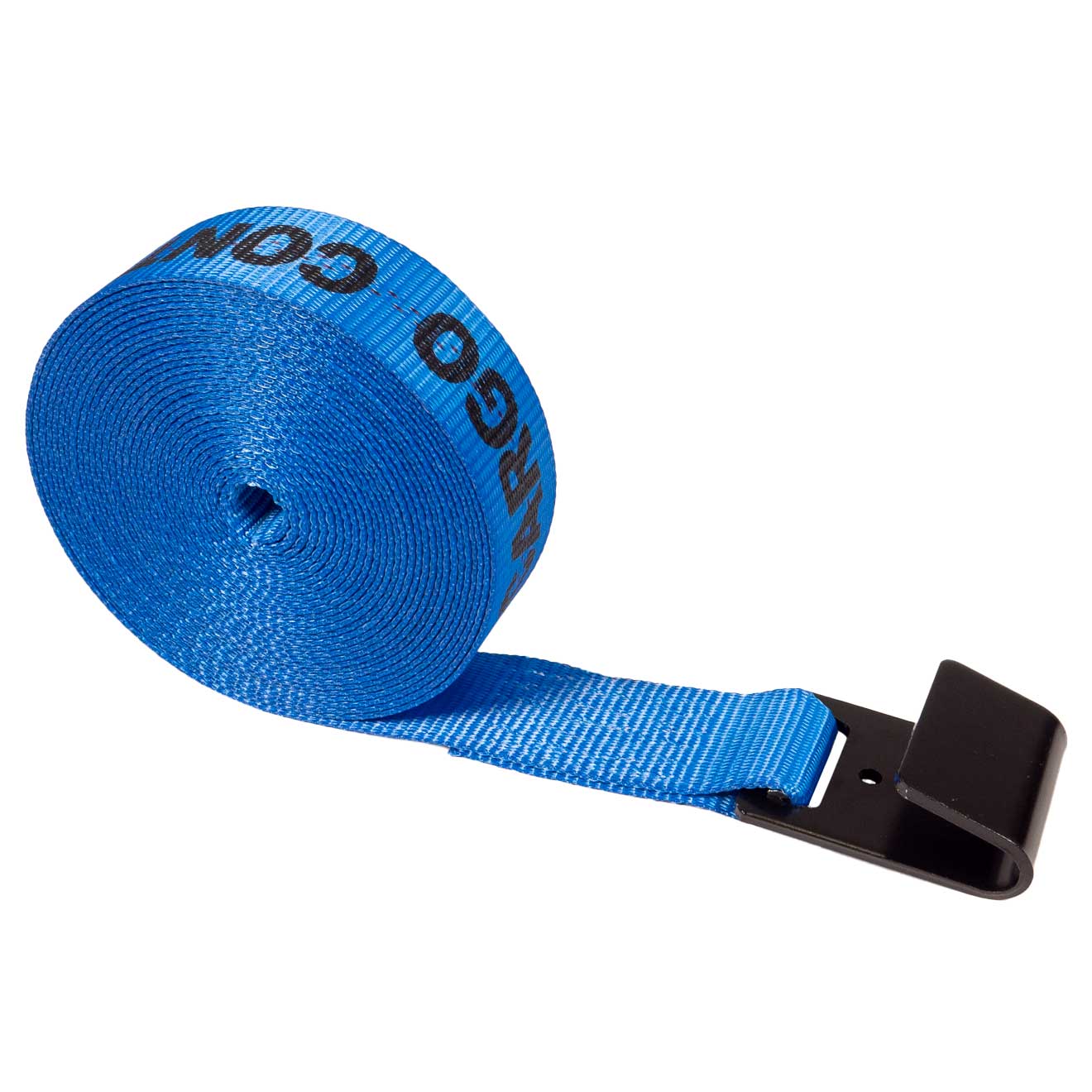 2" x 40' Winch Strap with Flat Hook | Blue