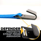 2" x 20' Winch Strap with Flat Hook | Blue