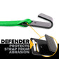 2" x 40' Winch Strap with Flat Hook | Green