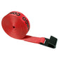 2" x 20' Winch Strap with Flat Hook | Red
