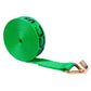 2" x 20' Winch Strap with Wire Hook | Green