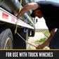 2" x 25" Winch Strap with Wire Hook | Red