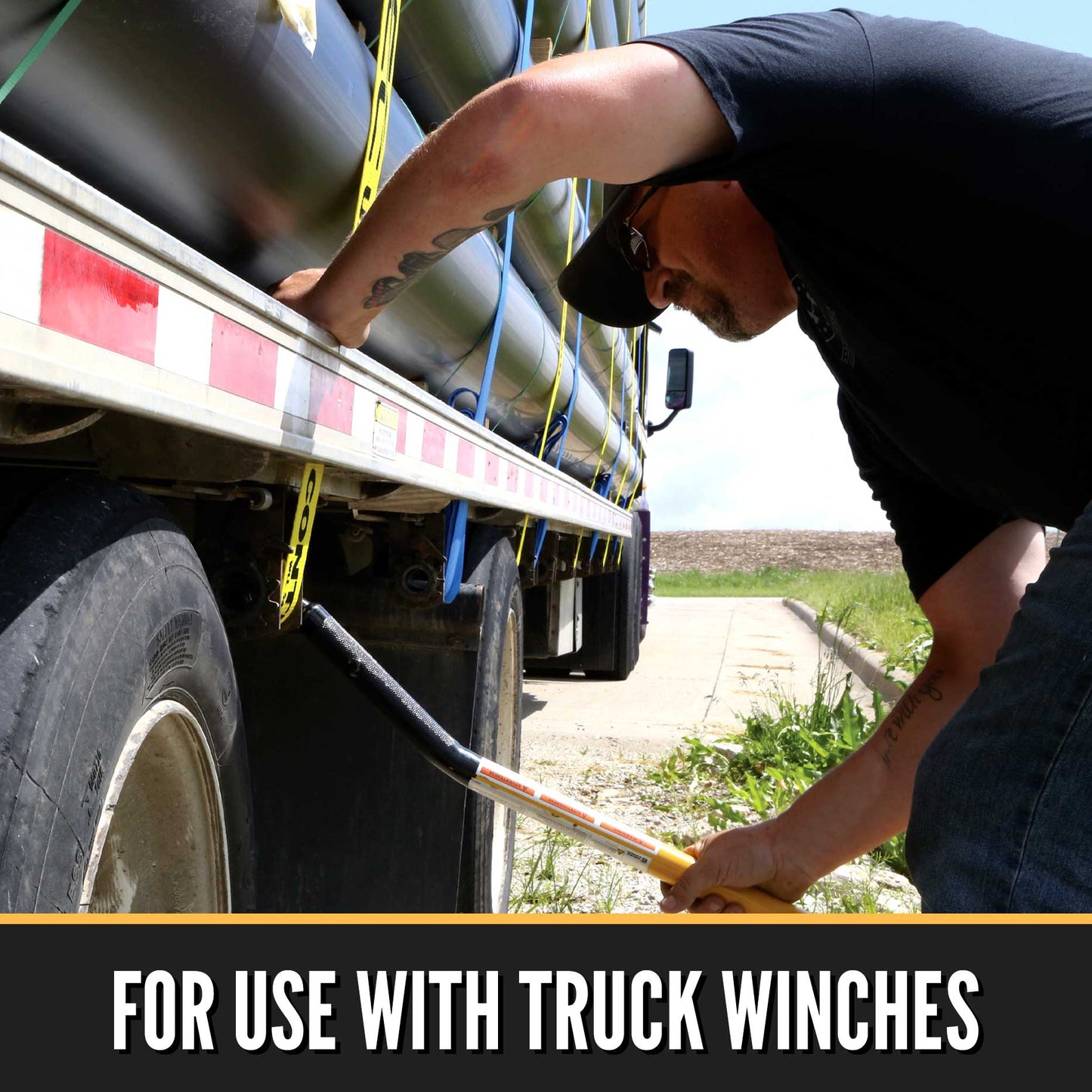2" x 25" Winch Strap with Wire Hook | Red