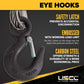 7/8" x 4' 2-Leg Wire Rope Bridle Sling with Eye Hooks
