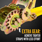 2" x 30' Gear-Driving Reverse-Action Ratchet Strap with Flat Hooks | Yellow | 8-Pack