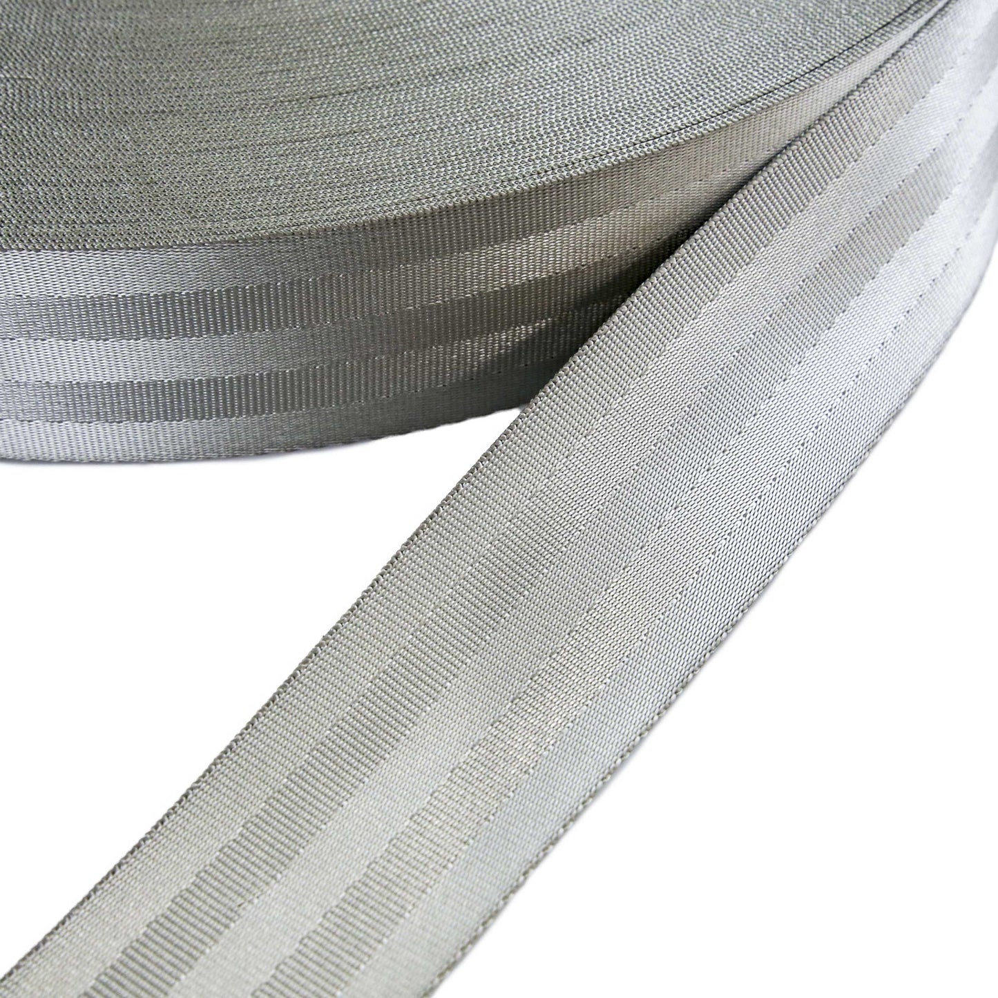 1-15/16" x 300' 6K Gray 5 Panel Polyester Seat Belt Style Webbing