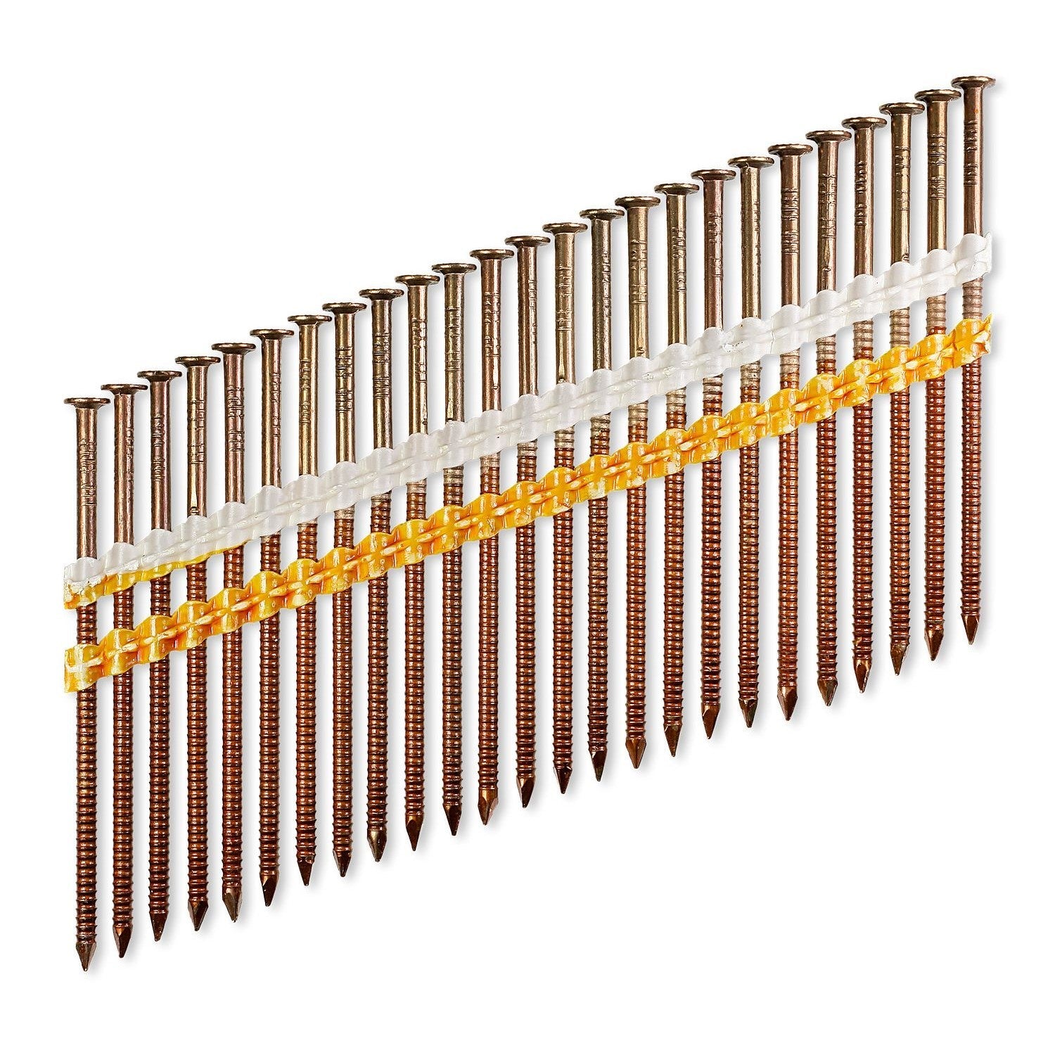 20-22 Degree Plastic Strip Full Round Head Ring-Shank Nail Short Lengths