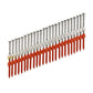 2022° Plastic Strip Full Round Head Ring-Shank Nail Orange Tipped Long Lengths