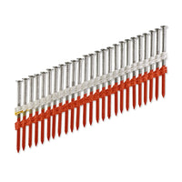 20-22 Degree Plastic Strip Full Round Head Ring-Shank Nail Orange Tipped Long Lengths