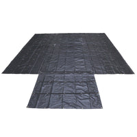 20' x 18' Heavy Duty Lumber Tarp | 6' Drop & Flap - 18 oz. Black Tarp