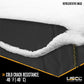 Lumber Tarp - 20' x 28' (6' Drop & Flap) - 14 oz./18 oz. Combo Black Tarp