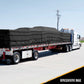 Lumber Tarp - 20' x 28' (6' Drop & Flap) - 14 oz./18 oz. Combo Black Tarp