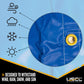 Lumber Tarp - 20' x 28' (6' Drop & Flap) - 14 oz./18 oz. Combo Blue Tarp
