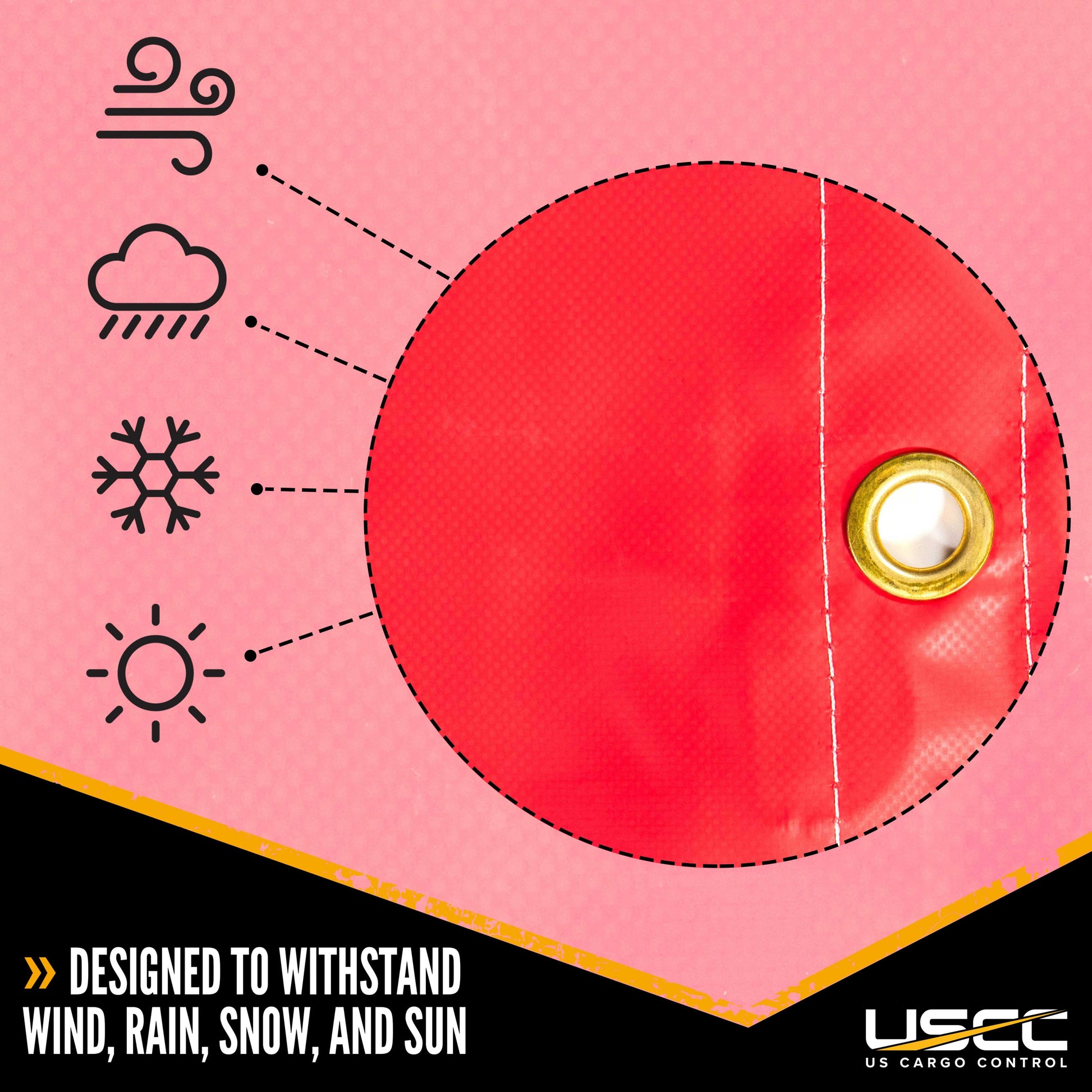 Lumber Tarp 20 foot x 28 foot (6 foot Drop & Flap) 14 oz18 oz Combo Red Tarp image 3 of 9