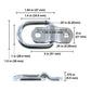 Mounting Ring 1" x  800 Lbs Stainless Steel T316 - image 5