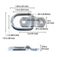 Mounting Ring 1" x  800 Lbs Stainless Steel T316 - image 5