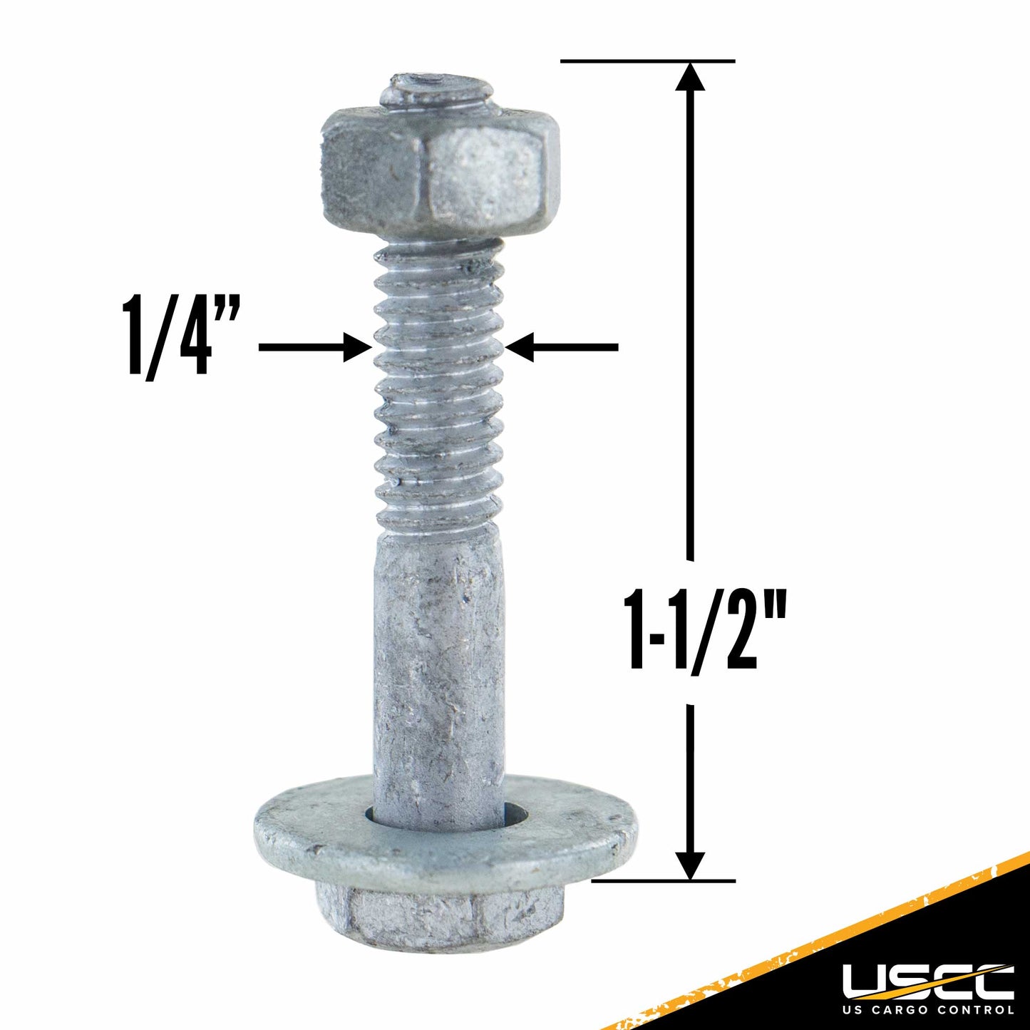 #14 E-Track Fastener Pack 1-1/2" Hex Bolt, Nut & Washer (10 pk)