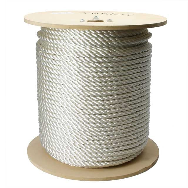 1" Twisted Nylon Rope - 3 Strand (600')