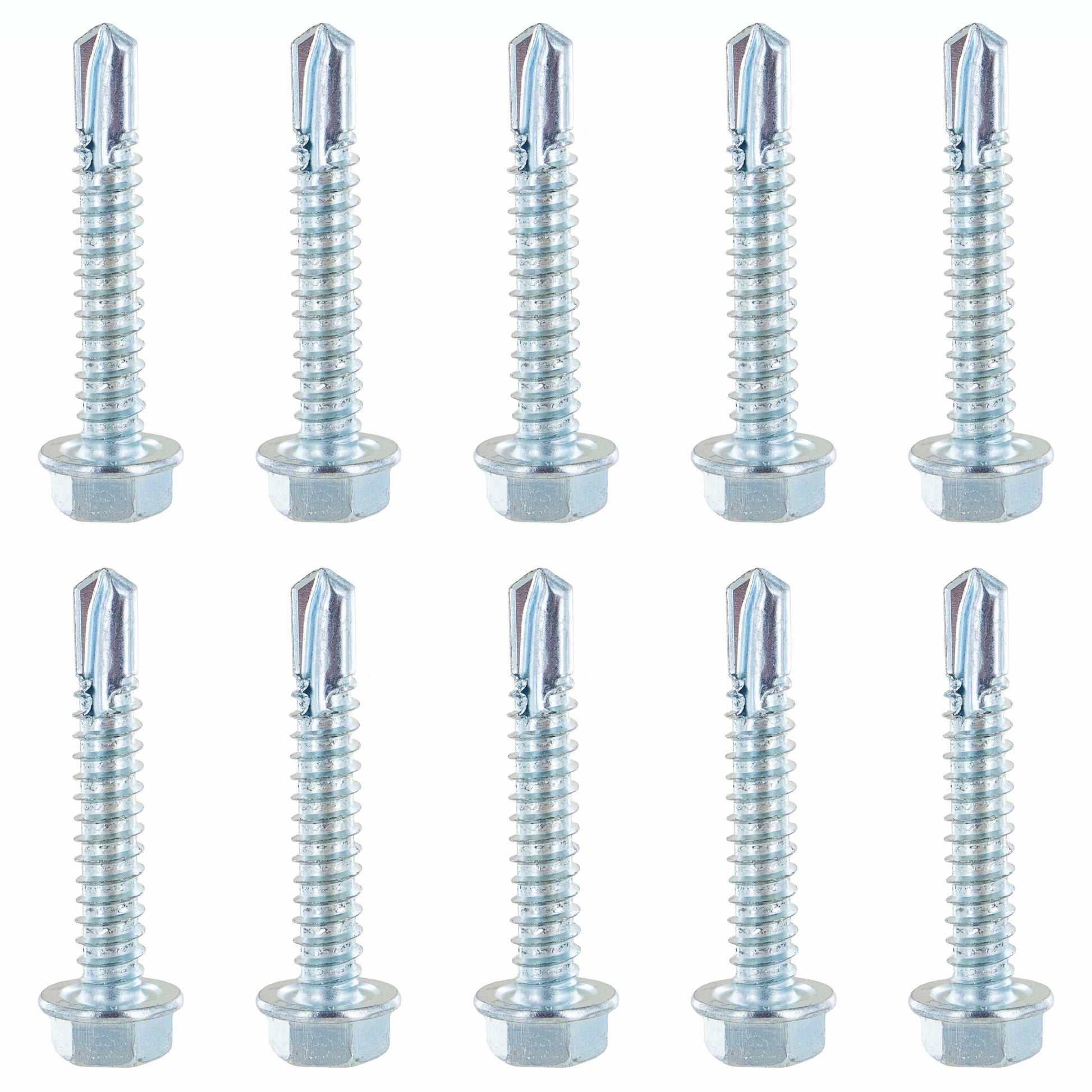 112 inch ETrack Hex Screws w Self Drilling Tip (10 pk) image 1 of 5