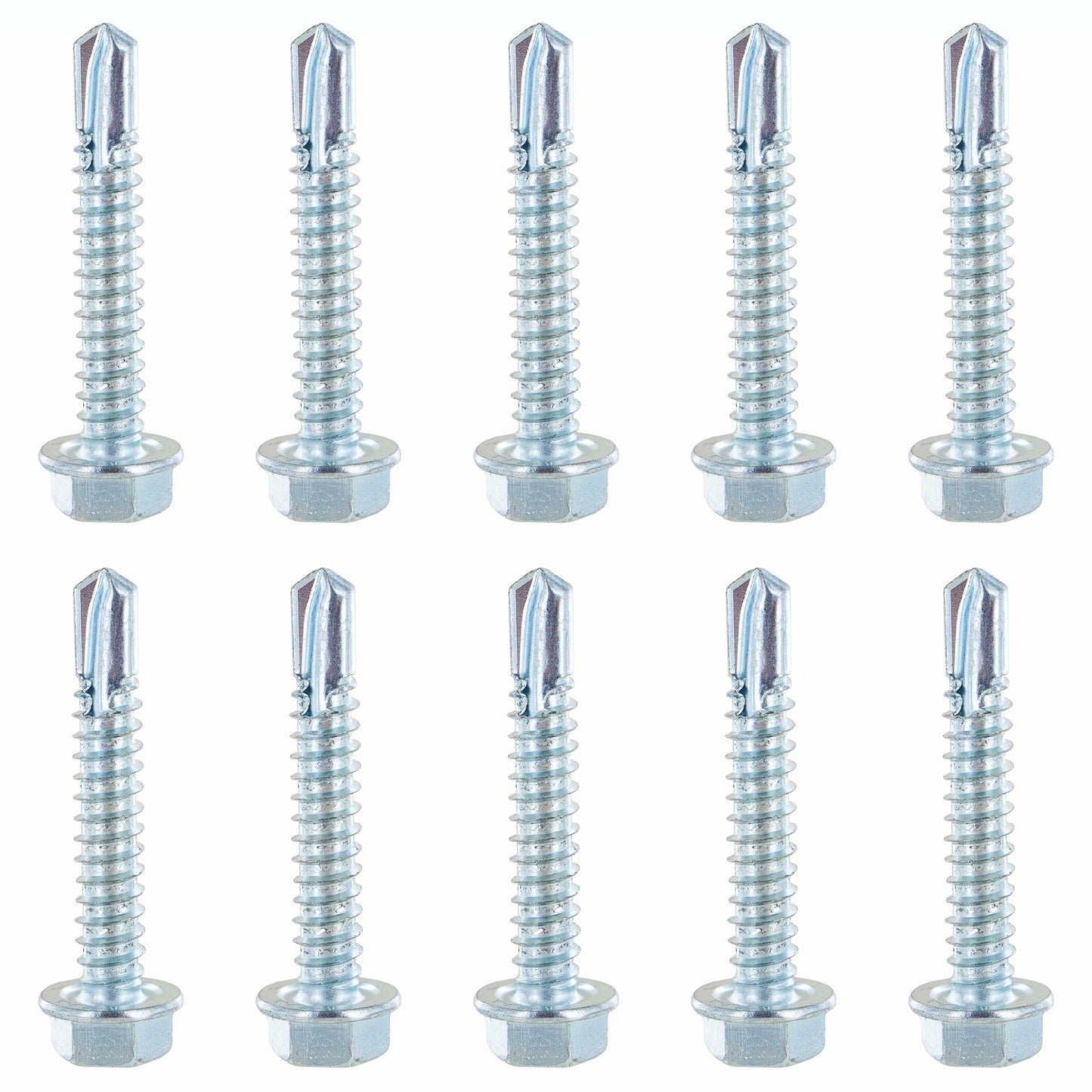 #14 1-1/2" E-Track Hex Screws w/ Self Drilling Tip (10 pk)