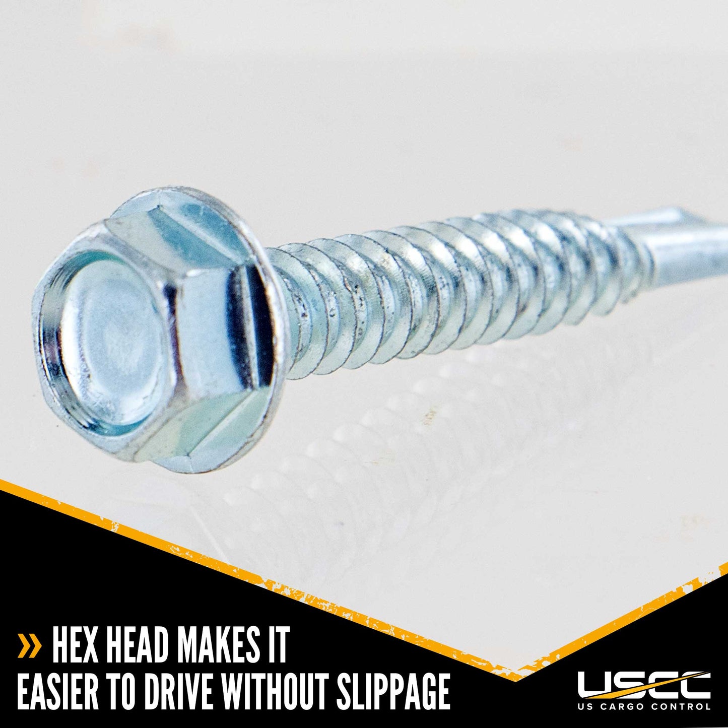 #14 1-1/2" E-Track Hex Screws w/ Self Drilling Tip (10 pk)