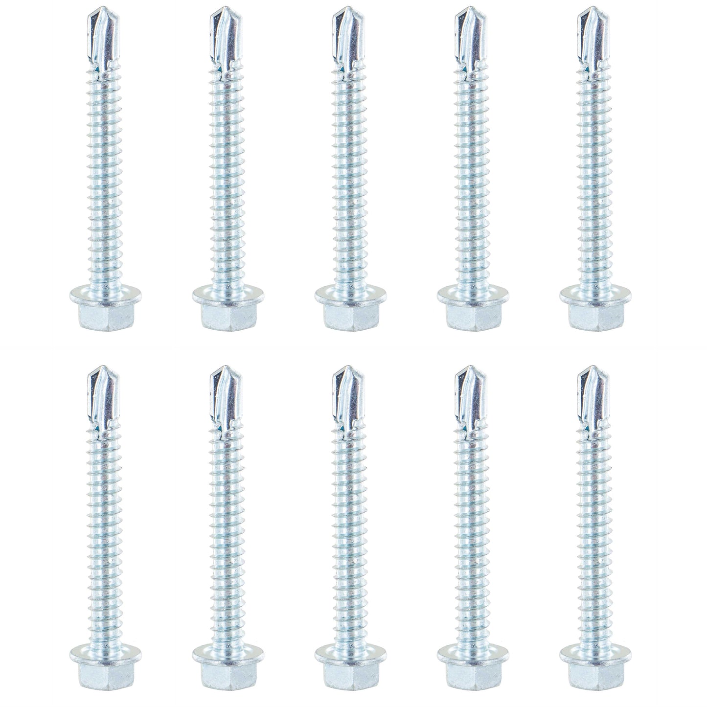 #14 2" E-Track Hex Screw Pack w/ Self Drilling Tip (10 pk)